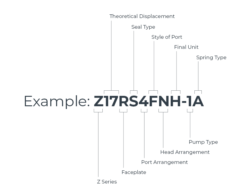 Z Series Nomenclature Example Diagram